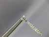 ESTATE .76CT DIAMOND 18KT WHITE GOLD 3D BAR BEZEL FUN HANGING EARRINGS