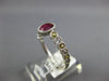 1.04CT DIAMOND & AAA RUBY & YELLOW SAPPHIRE 14KT WHITE GOLD FILIGREE BEZEL RING