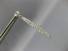 ESTATE .76CT DIAMOND 18KT WHITE GOLD 3D BAR BEZEL FUN HANGING EARRINGS