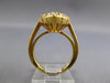 ESTATE EXTRA LARGE 2.13CT DIAMOND 18KT YELLOW GOLD MARQUISE SHAPE FILIGREE RING
