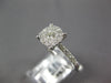 ESTATE .32CT DIAMOND 18KT WHITE GOLD 3D CLASSIC PAVE ROUND FRIENDSHIP RING