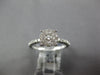ESTATE .32CT DIAMOND 18KT WHITE GOLD 3D CLASSIC PAVE ROUND FRIENDSHIP RING