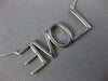 ESTATE EXTRA LARGE .53CT DIAMOND 18KT WHITE GOLD 3D LOVE NECKLACE
