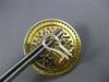 ESTATE LARGE 1.51CT DIAMOND 18KT YELLOW GOLD CIRCULAR GLOBE CLIP ON FUN EARRINGS