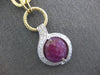 LARGE 17.80CT DIAMOND & AAA RUBY 14KT 2 TONE GOLD 3D LARIAT TOGGLE FUN NECKLACE