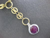 LARGE 17.80CT DIAMOND & AAA RUBY 14KT 2 TONE GOLD 3D LARIAT TOGGLE FUN NECKLACE