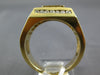 EXTRA LARGE 2.74CT DIAMOND & AAA TANZANITE 14KT YELLOW GOLD 3D SQUARE MENS RING