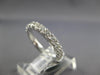 .76CT DIAMOND 18K WHITE GOLD 3D ROUND SEMI ETERNITY 3MM WEDDING ANNIVERSARY RING