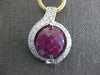 LARGE 17.80CT DIAMOND & AAA RUBY 14KT 2 TONE GOLD 3D LARIAT TOGGLE FUN NECKLACE
