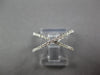 ESTATE WIDE .43CT DIAMOND 18KT WHITE & ROSE GOLD CRISS CROSS INFINITY LOVE RING