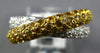 1.41CT DIAMOND & AAA YELLOW SAPPHIRE 18KT 2 TONE GOLD 3D MULTI ROW INFINITY RING