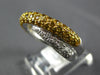 1.41CT DIAMOND & AAA YELLOW SAPPHIRE 18KT 2 TONE GOLD 3D MULTI ROW INFINITY RING