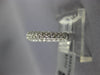 ESTATE .71CT DIAMOND 18KT WHIITE GOLD 3 ROW PAVE SEMI ETERNITY ANNIVERSARY RING