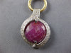 LARGE 17.80CT DIAMOND & AAA RUBY 14KT 2 TONE GOLD 3D LARIAT TOGGLE FUN NECKLACE