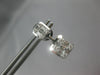 .86CT DIAMOND 18KT WHITE GOLD 3D ROUND & BAGUETTE DOUBLE SQUARE HANGING EARRINGS