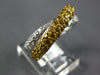 1.41CT DIAMOND & AAA YELLOW SAPPHIRE 18KT 2 TONE GOLD 3D MULTI ROW INFINITY RING