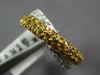 1.41CT DIAMOND & AAA YELLOW SAPPHIRE 18KT 2 TONE GOLD 3D MULTI ROW INFINITY RING
