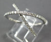 ESTATE WIDE .43CT DIAMOND 18KT WHITE & ROSE GOLD CRISS CROSS INFINITY LOVE RING