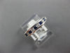 .48CT DIAMOND & AAA SAPPHIRE 18K WHITE GOLD ROUND SEMI ETERNITY ANNIVERSARY RING