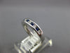 .48CT DIAMOND & AAA SAPPHIRE 18K WHITE GOLD ROUND SEMI ETERNITY ANNIVERSARY RING