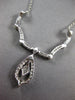 ESTATE LARGE .92CT DIAMOND 18K WHITE GOLD TEAR DROP CONVERTIBLE PENDANT NECKLACE