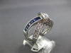 1.72CT DIAMOND & AAA SAPPHIRE 14K WHITE GOLD CRISS CROSS INFINITY LOVE KNOT RING
