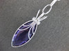 EXTRA LARGE .86CT DIAMOND & AAA AMETHYST 14K WHITE GOLD MARQUISE LARIAT NECKLACE