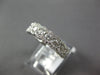 WIDE .86CT DIAMOND 18KT WHITE GOLD 3D ROUND HALO SEMI ETERNITY ANNIVERSARY RING