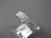 WIDE .86CT DIAMOND 18KT WHITE GOLD 3D ROUND HALO SEMI ETERNITY ANNIVERSARY RING