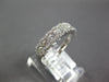 WIDE .86CT DIAMOND 18KT WHITE GOLD 3D ROUND HALO SEMI ETERNITY ANNIVERSARY RING