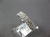 WIDE .86CT DIAMOND 18KT WHITE GOLD 3D ROUND HALO SEMI ETERNITY ANNIVERSARY RING