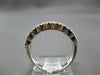 WIDE .86CT DIAMOND 18KT WHITE GOLD 3D ROUND HALO SEMI ETERNITY ANNIVERSARY RING