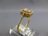 WIDE .50CT DIAMOND 18KT YELLOW GOLD 3D BAGUETTE INIVISIBLE SQUARE HALO LOVE RING