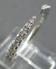 ESTATE .29CT DIAMOND 18KT WHITE GOLD 3D CLASSIC OPEN TENSION 2MM FUN RING