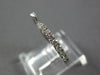 ESTATE .29CT DIAMOND 18KT WHITE GOLD 3D CLASSIC OPEN TENSION 2MM FUN RING