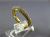 .72CT DIAMOND 18KT YELLOW GOLD 3D CLASSIC 3 ROW PAVE WEDDING ANNIVERSARY RING
