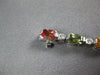 7.7CT DIAMOND & AAA MULTI COLOR SAPPHIRE 18K WHITE GOLD BAGUETTE TENNIS BRACELET