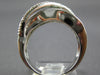 3.70CT DIAMOND & AAA RAINBOW GREEN AMETHYST 14K WHITE GOLD CRISS CROSS LOVE RING