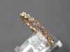 .44CT DIAMOND 18KT ROSE GOLD 3D CLASSIC 2MM FILIGREE ETERNITY ANNIVERSARY RING