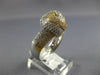 ESTATE LARGE 1.80CT DIAMOND 18KT TWO TONE GOLD 3D CLASSIC LOVE KNOT FUN RING