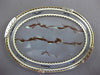 ESTATE EXTRA LARGE 14KT TWO TONE GOLD 3D MULTI COLOR ENAMEL OVAL KUPFER BROOCH