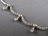 ESTATE 1.14CT DIAMOND 14KT WHITE GOLD 3D SEMI CIRCULAR CHANDELIER LOVE NECKLACE