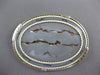 ESTATE EXTRA LARGE 14KT TWO TONE GOLD 3D MULTI COLOR ENAMEL OVAL KUPFER BROOCH