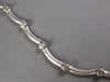 ESTATE 1.14CT DIAMOND 14KT WHITE GOLD 3D SEMI CIRCULAR CHANDELIER LOVE NECKLACE