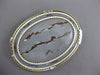 ESTATE EXTRA LARGE 14KT TWO TONE GOLD 3D MULTI COLOR ENAMEL OVAL KUPFER BROOCH
