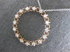 ESTATE .48CT DIAMOND 14KT ROSE GOLD 3D CIRCLE OF LIFE FILIGREE LINK LOVE PENDANT