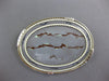 ESTATE EXTRA LARGE 14KT TWO TONE GOLD 3D MULTI COLOR ENAMEL OVAL KUPFER BROOCH