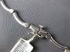 ESTATE 1.14CT DIAMOND 14KT WHITE GOLD 3D SEMI CIRCULAR CHANDELIER LOVE NECKLACE
