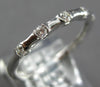 ESTATE .17CT DIAMOND 18KT ROSE GOLD 3D CLASSIC 2MM 5 STONE BAMBOO FUN LOVE RING