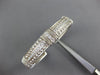 ESTATE WIDE 1.75CT DIAMOND 18KT WHITE GOLD 3D FILIGREE CUFF BANGLE BRACELET